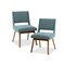Gracie Mills   Carlene Chic Upholstered Dining Chairs (Set of 2) - Pecan Finish - GRACE-5277